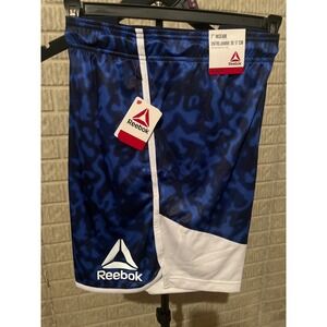 Reebok Men Athletic Shorts Blue Camo 7 Inch Inseam Size 2XL Gym Workout
